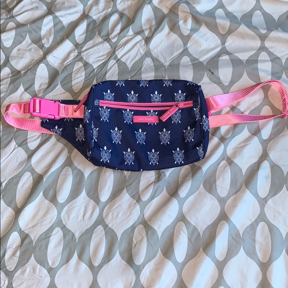VERA BRADLEY pink & blue fanny pack